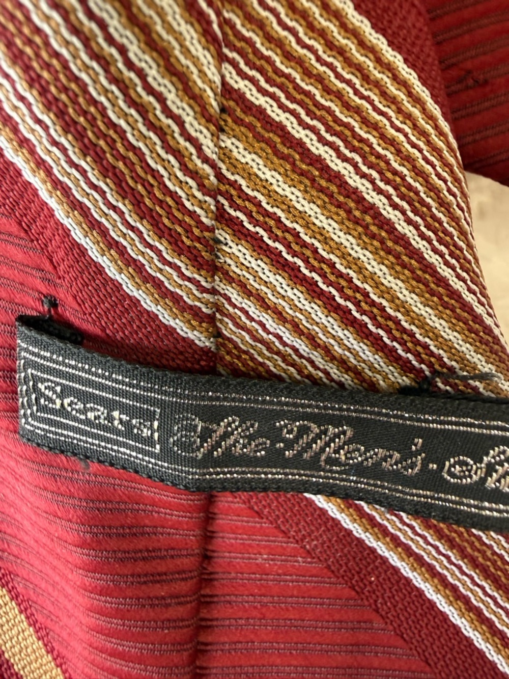 Men's Tie Set - Green, Brown, Navy, Beige, Paisley & Burgundy Bundle of 5 - Picture 6 of 7